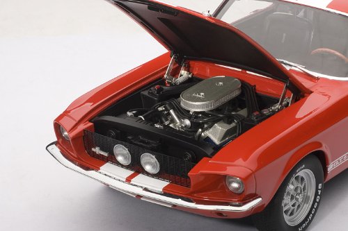 Autoart 72906 Shelby Mustang GT 500 1967 rot mit weiBen Streifen 1 18 The Proud Geek
